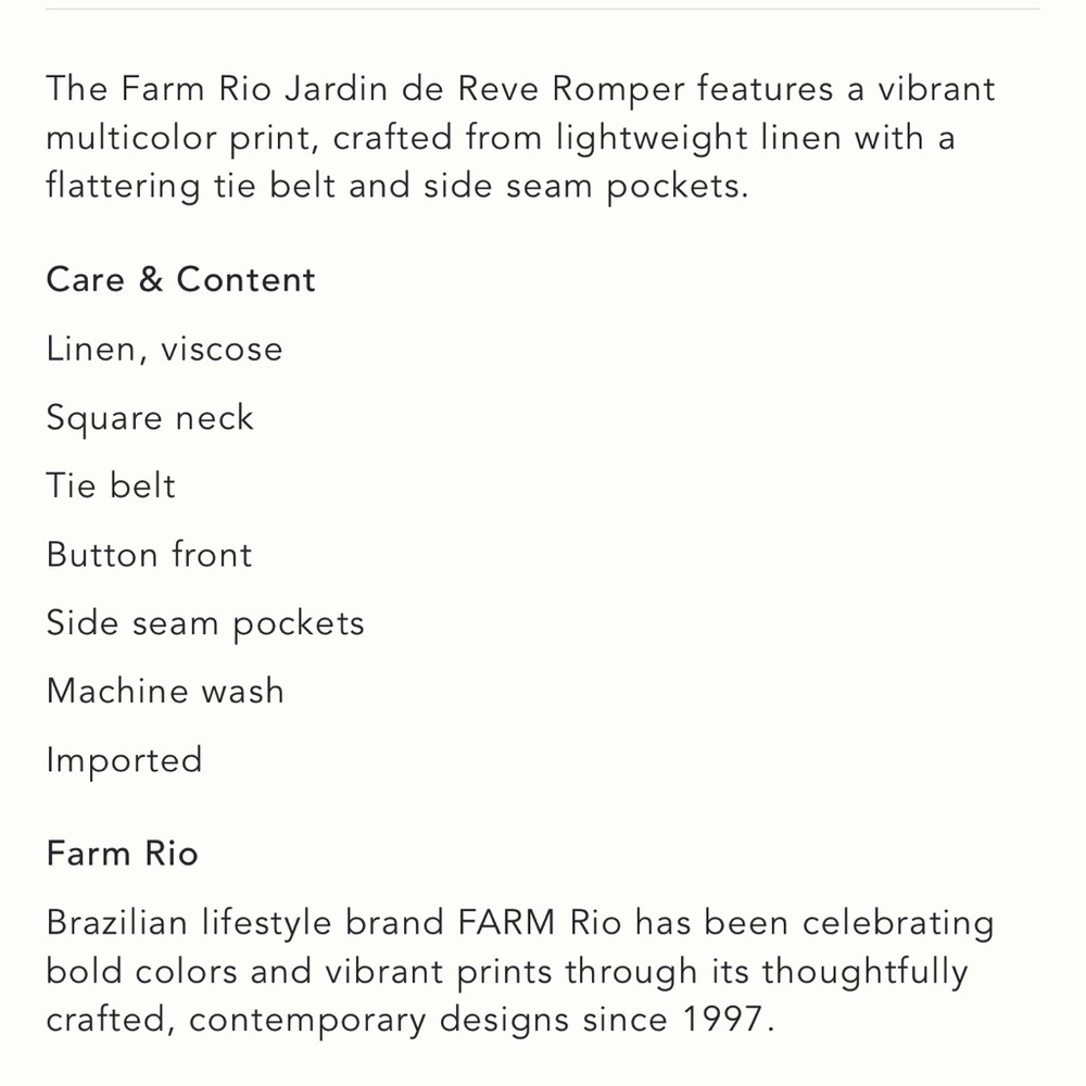 Farm Rio Romper - Size L - Picture 14 of 15
